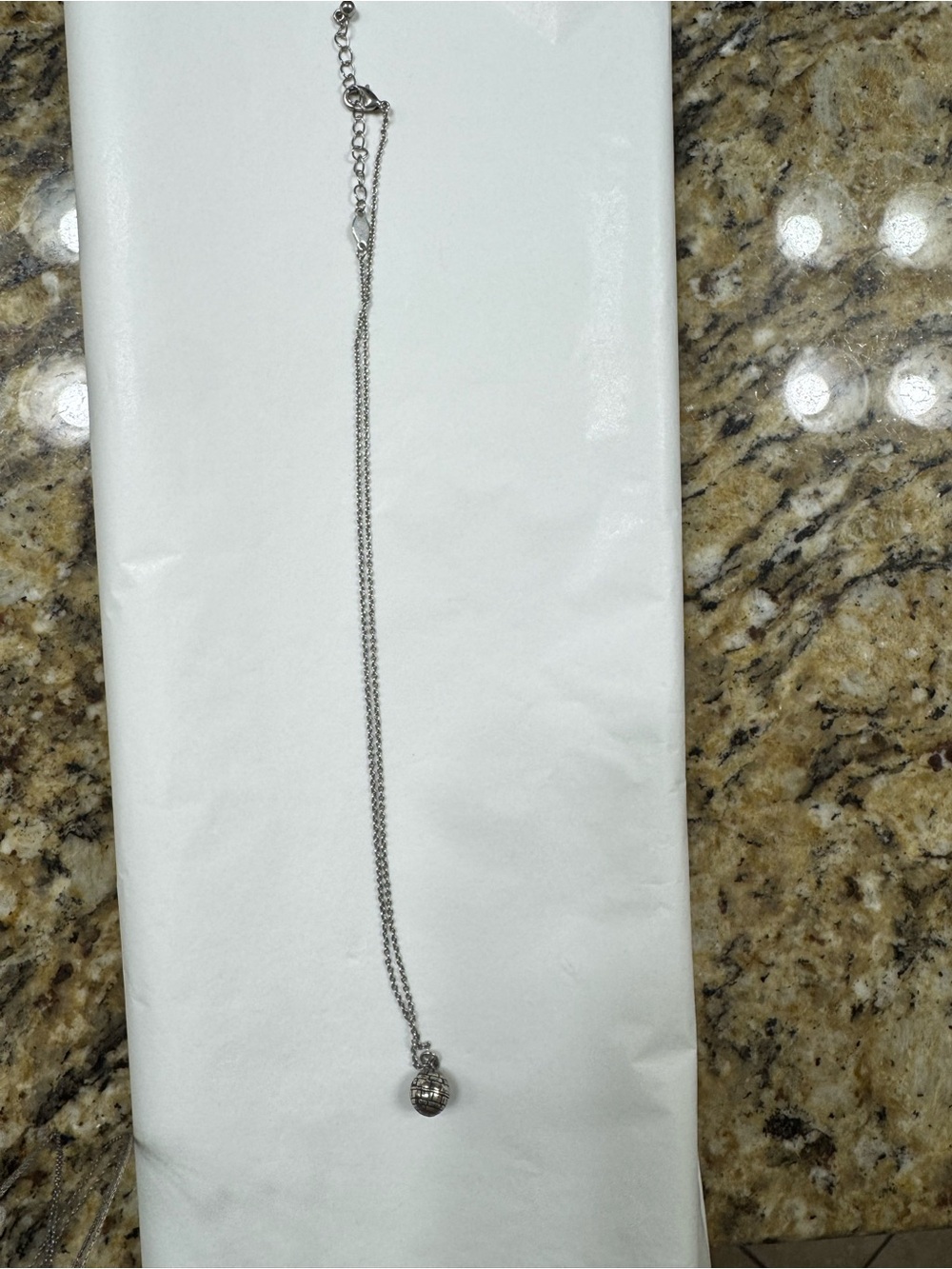 Star Wars Death Star Silver Pendant Necklace - Women's Jewelry